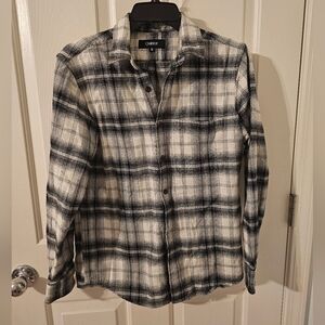 Quince Mens Flannel And Collar3d Tshirt Bundle Size S